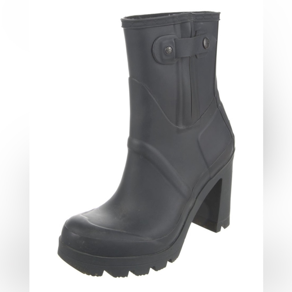 RARE Hunter high heel rain boots size 8